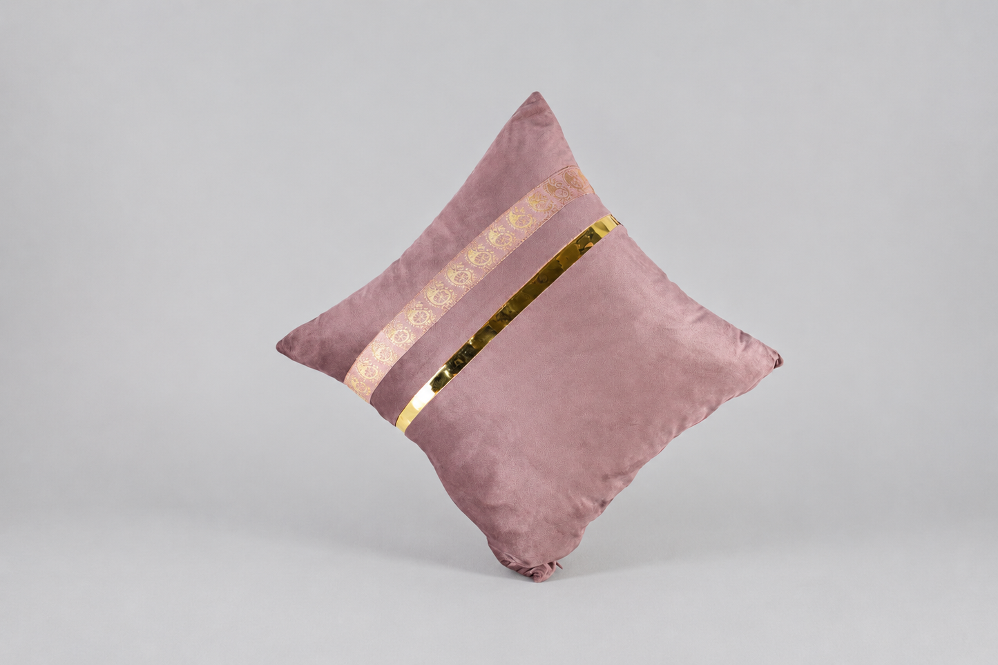 Pink Velvet Decorative Square Cushion