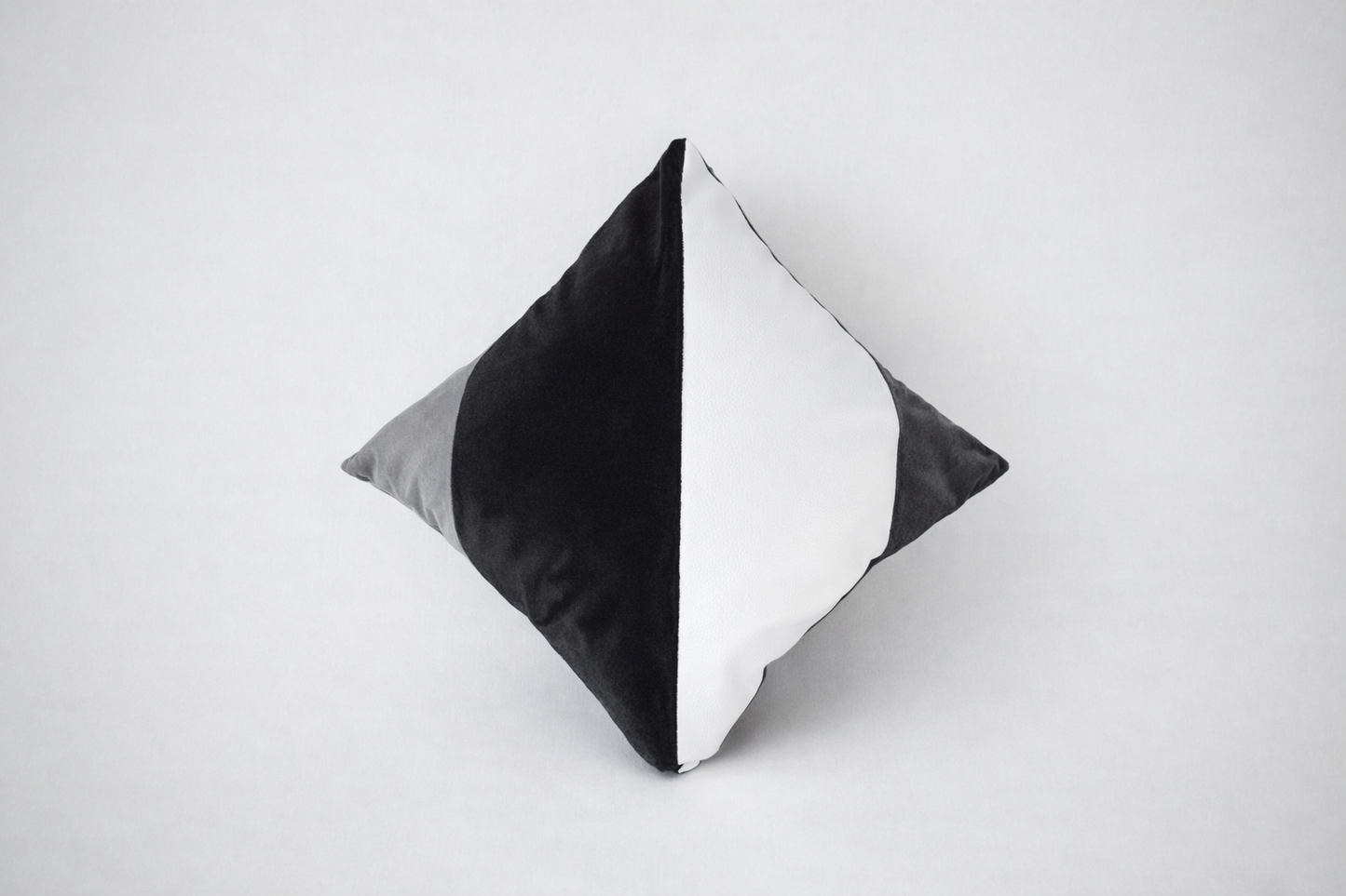 Black & White Velvet Cushion