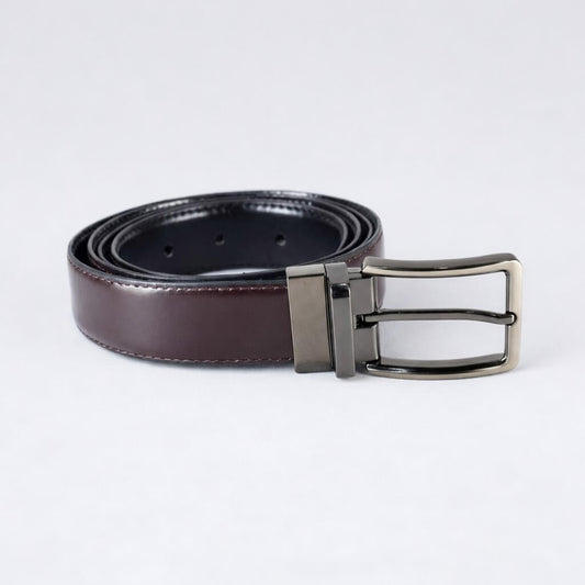Reversible Pure Leather Brown & Black Belt