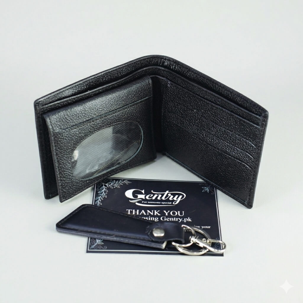Lavish Genuine Leather Handmade Wallet- Black