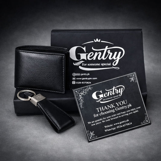Lavish Genuine Leather Handmade Wallet- Black