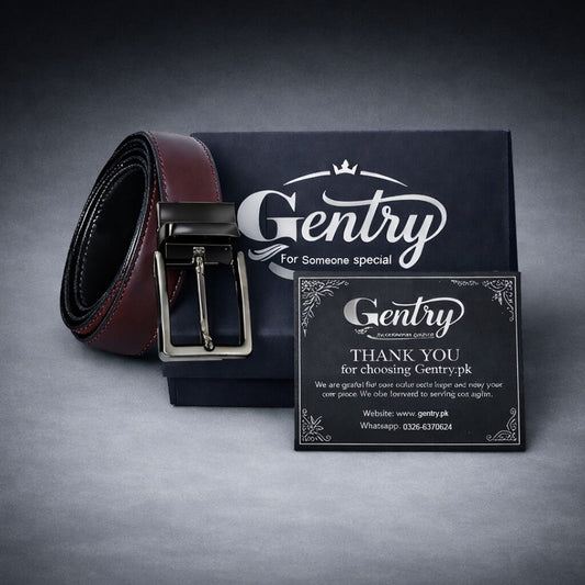 Reversible Pure Leather Brown & Black Belt