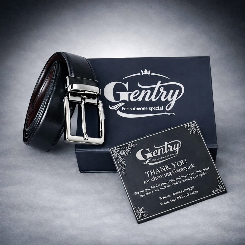 Reversible Pure Leather Black & Brown Belt