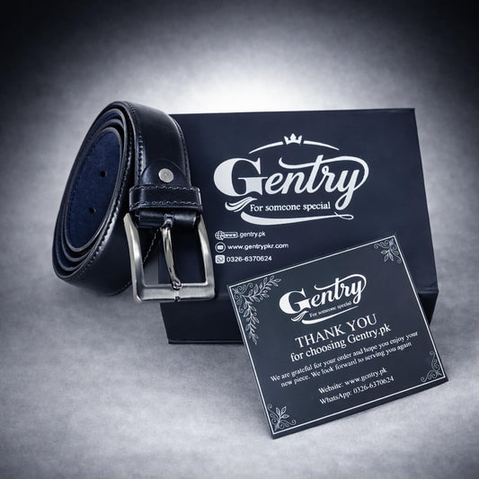 Genuine Leather Belt - Black