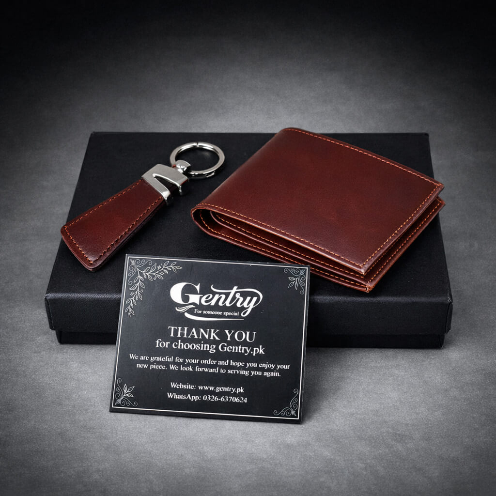 Attractive Pure Leather Wallet - Brown