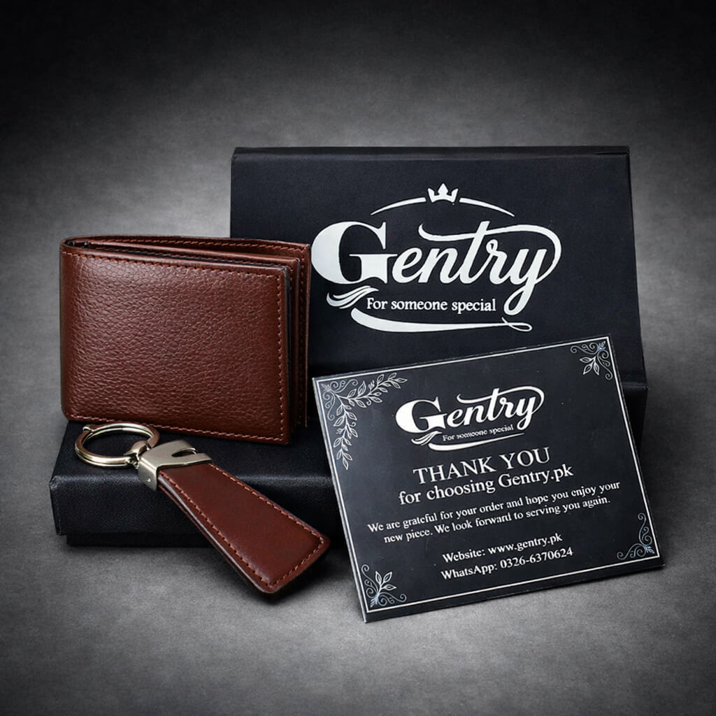 Lavish Genuine Leather Wallet- Brown