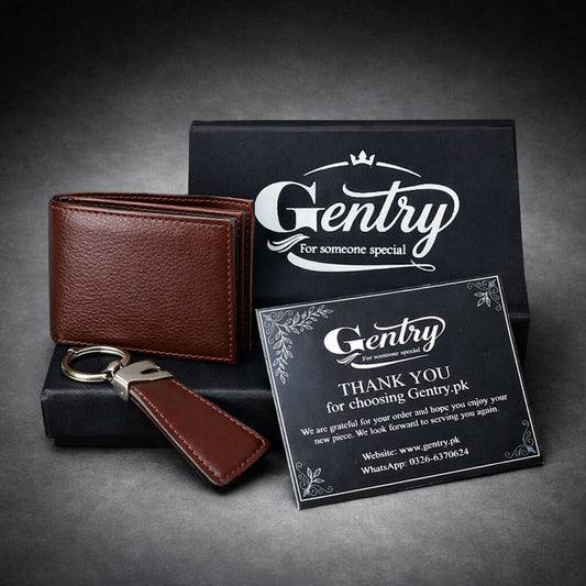 Lavish Genuine Leather Wallet- Brown