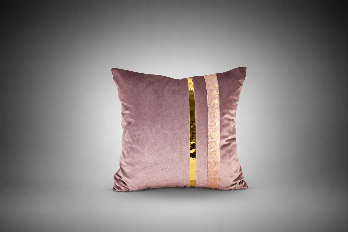 Pink Velvet Decorative Square Cushion