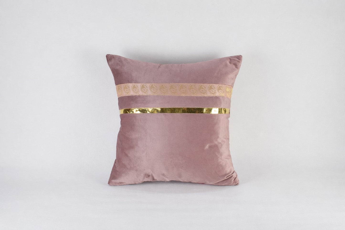 Pink Velvet Decorative Square Cushion
