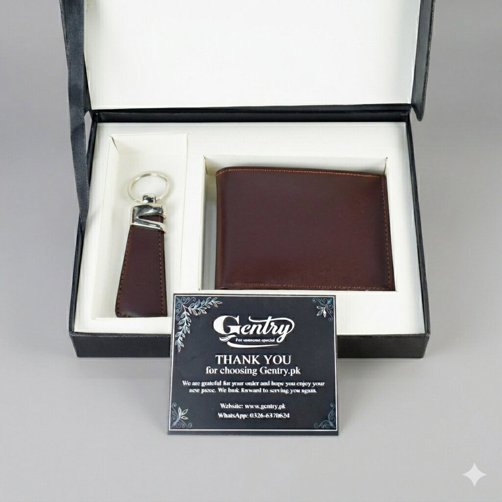 Attractive Pure Leather Wallet - Brown